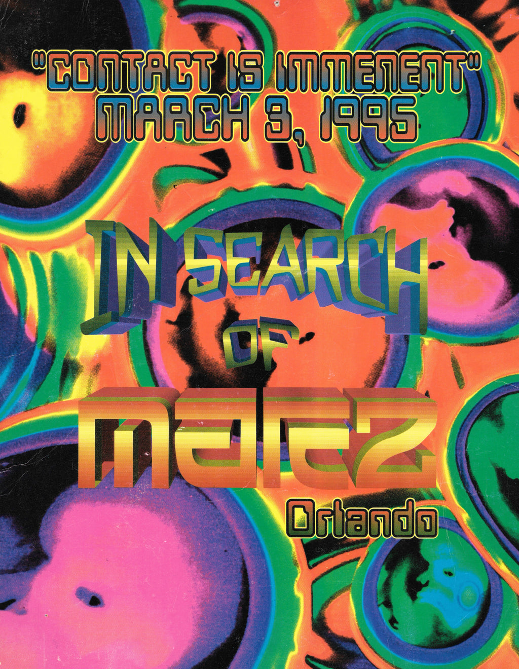 90's Vintage Rave Flyer T-Shirt- Marz