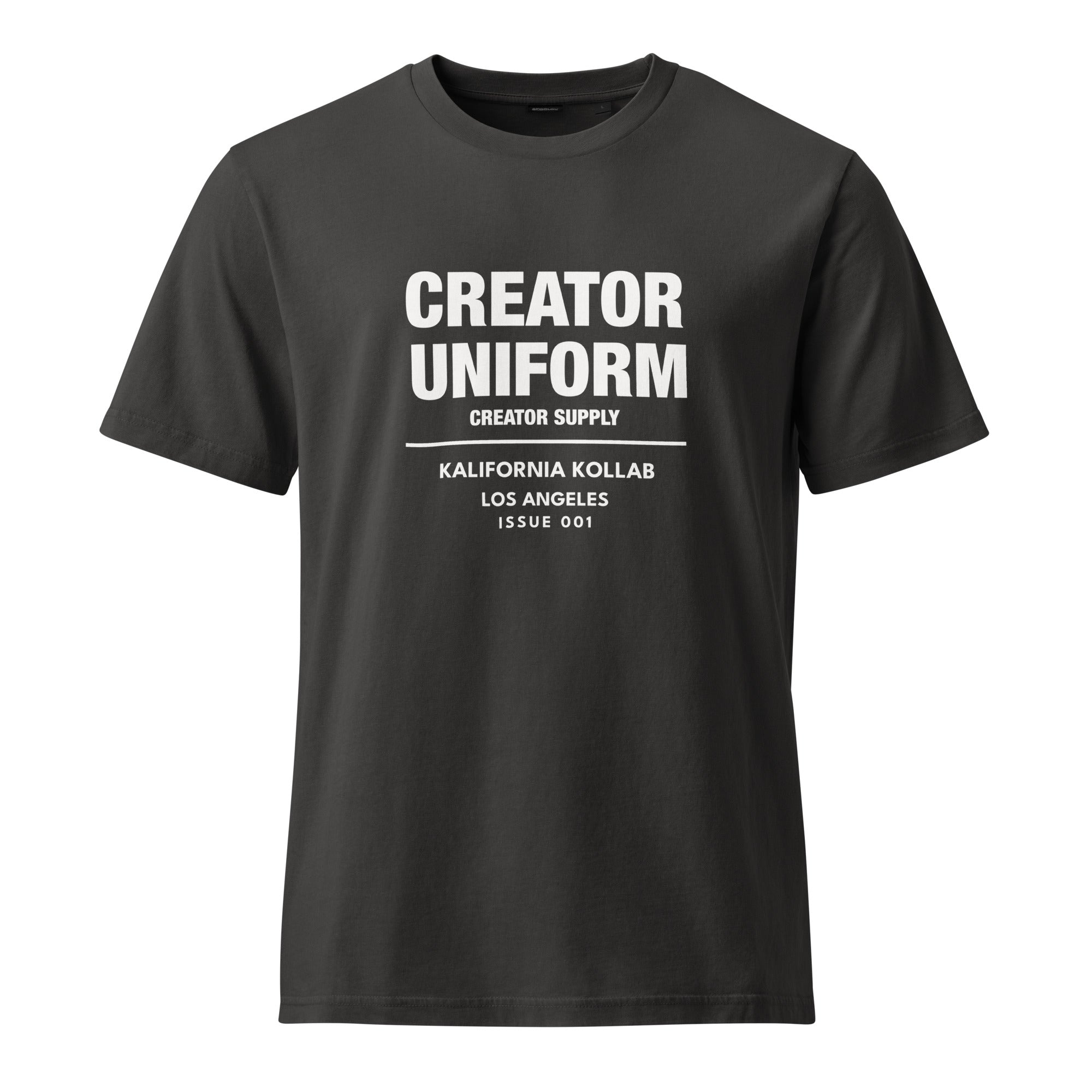 unisex garment dyed t shirt creator uniform kalifornia kollab worn in los angeles