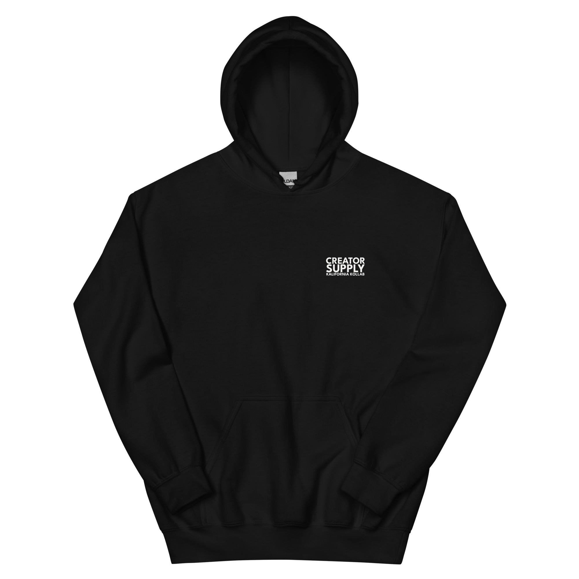 Artist Uniform hoodie worn by a creative professional, premium heavyweight fleece hoodie from the Creator Supply collection designed for artists, photographers, and makers.